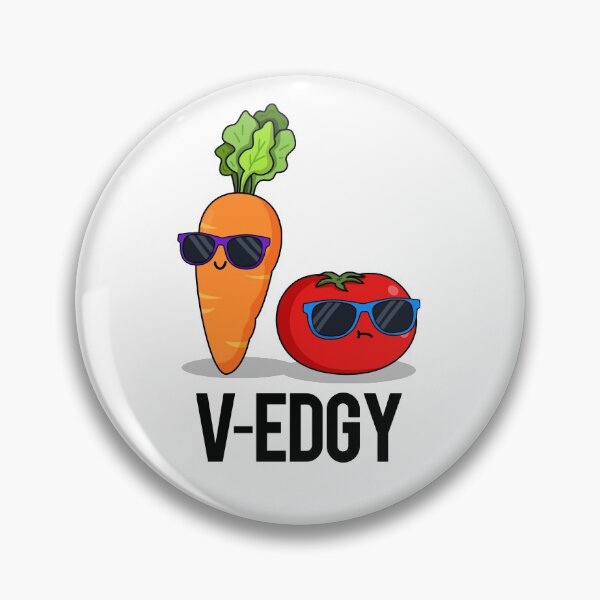 Item preview, V-Edgy Funny Veggie Puns  designed and sold by punnybone.