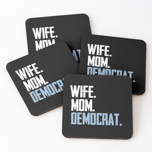 Item preview, Wife Mom Democrat  designed and sold by RainbowPandas.