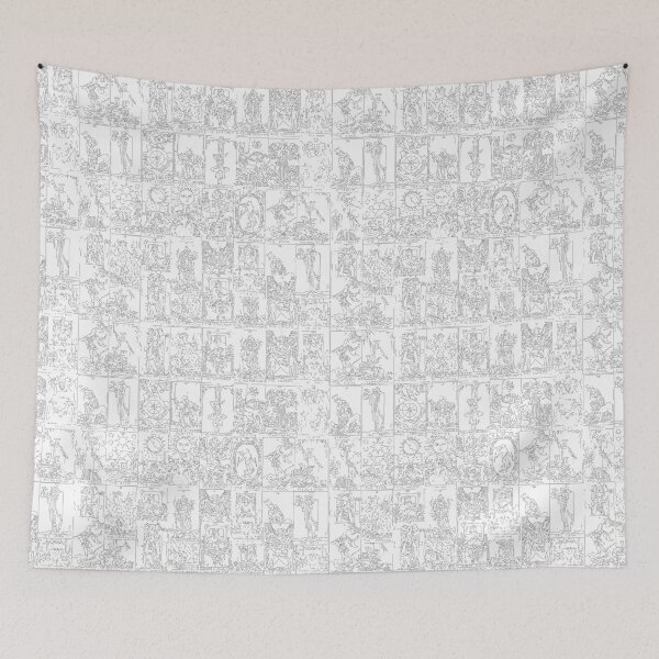 Item preview, Sketchy Abstract Tarot Print designed and sold by Annalee Beer.