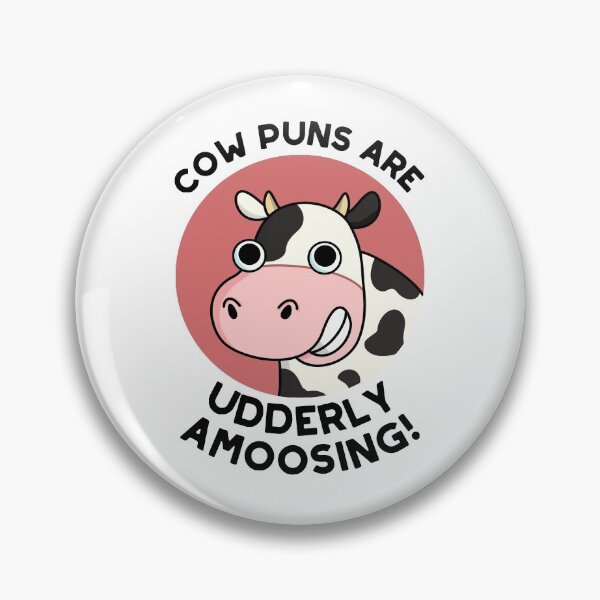 Item preview, Cow Puns Udderly Amoosing Funny Animal Puns designed and sold by punnybone.