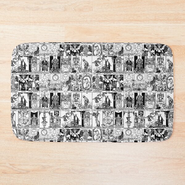 Item preview, Black and White Tarot Pattern - Major Arcana designed and sold by Annalee Beer.