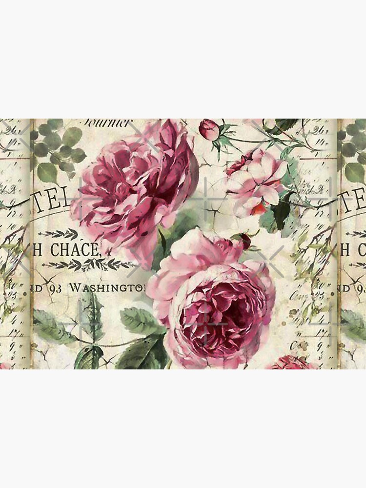 French Shabby Chic Pink Roses by SherDigiScraps