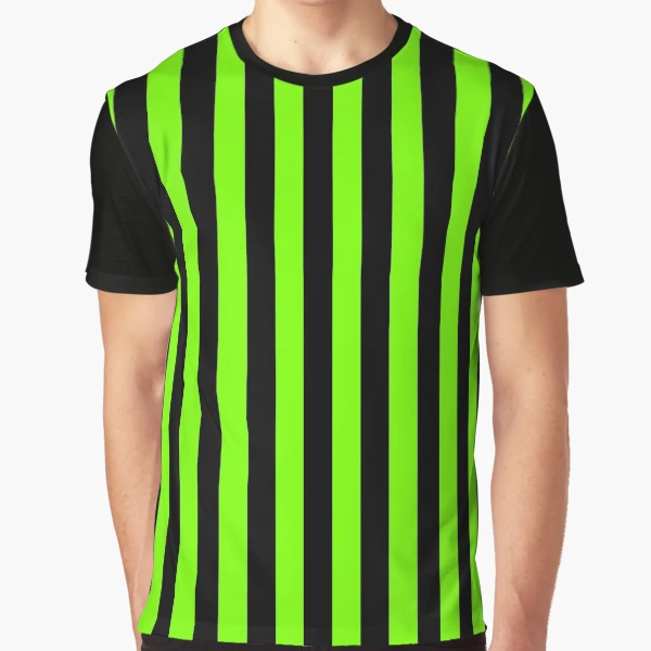 Lime Green and Black Stripes
