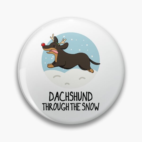 Item preview, Dachshund Through The Snow Funny Christmas Puns  designed and sold by punnybone.