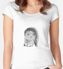 Hamster sketch Women's Fitted Scoop T-Shirt