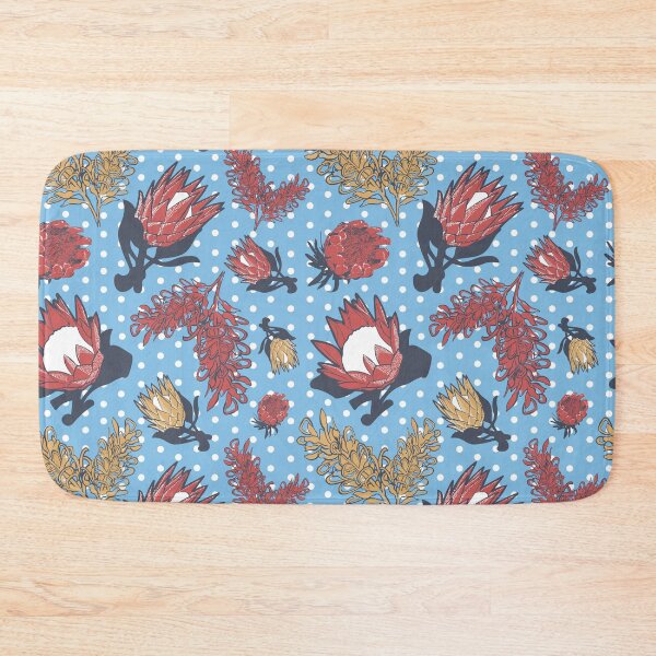 Item preview, Australian Native Floral Pattern - Grevillea and King Protea designed and sold by Annalee Beer.