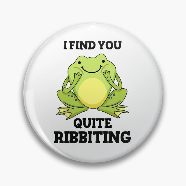 Item preview, I Find You Quite Ribbiting Funny Frog Puns  designed and sold by punnybone.