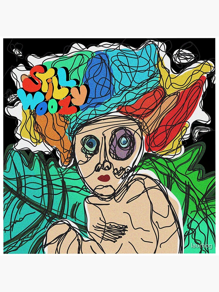 Still Woozy album cover doodle by laurhog