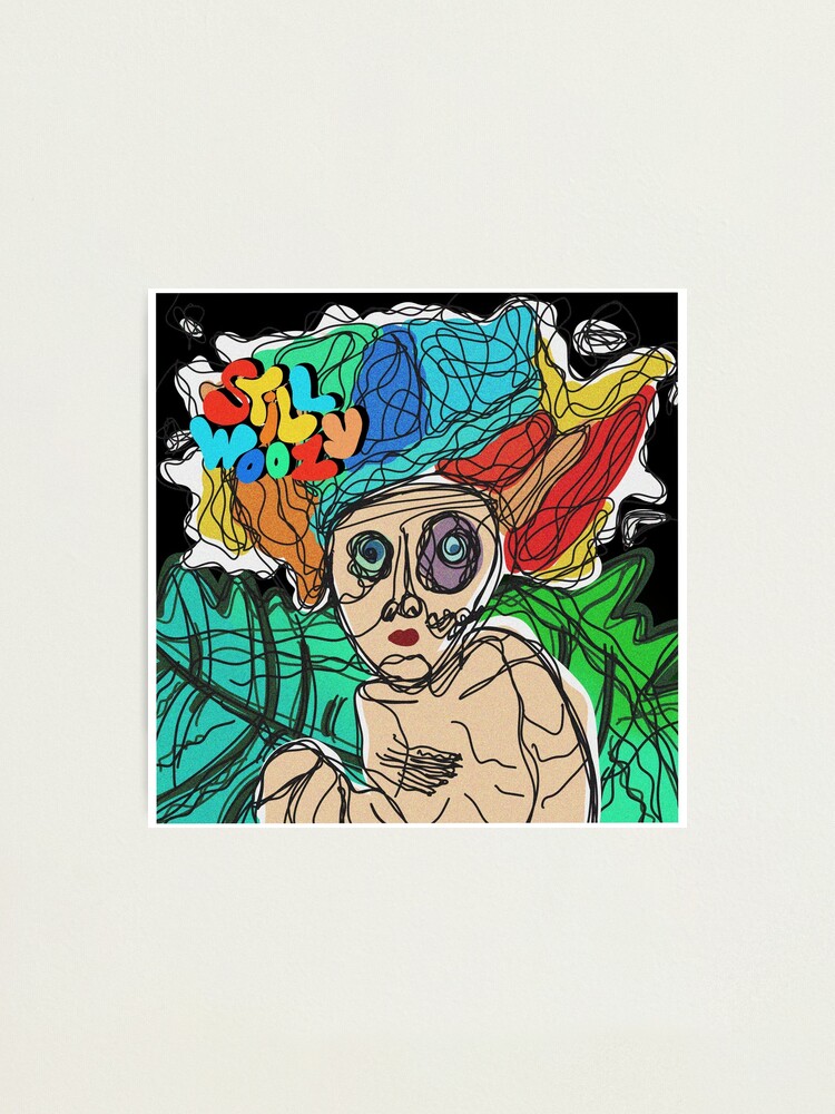 Alternate view of Still Woozy album cover doodle Photographic Print