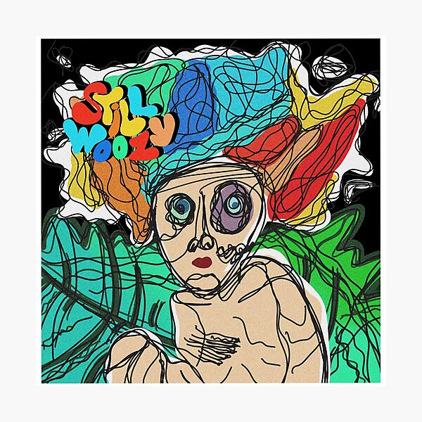 Doodle de la portada del álbum Still Woozy Lámina fotográfica