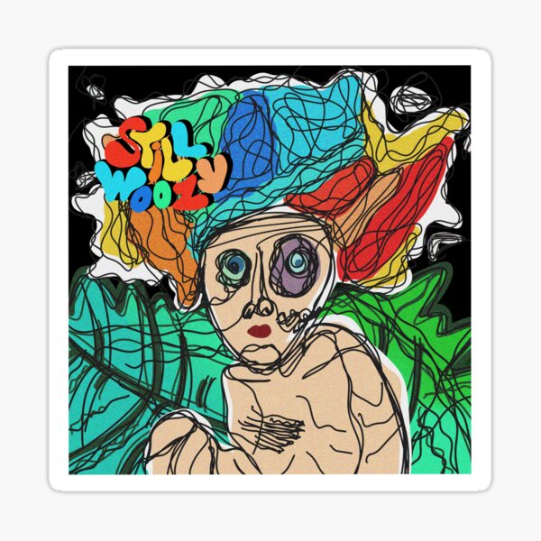 Still Woozy album cover doodle Sticker