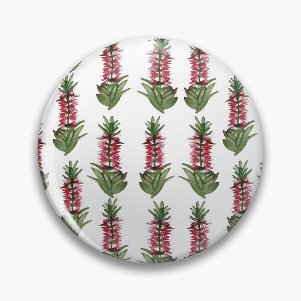 Item preview, Australian Native Bottlebrush Flower Pattern designed and sold by Annalee Beer.