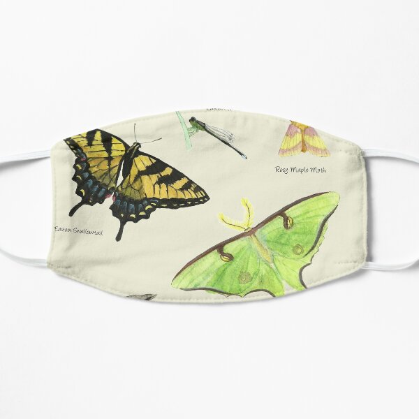 Butterflies and Dragonflies Flat Mask
