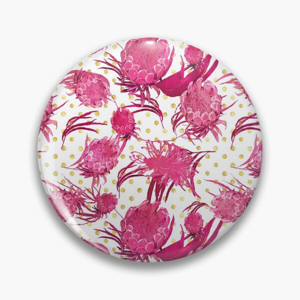 Item preview, Pink and Gold Australian Native Flowers designed and sold by Annalee Beer.