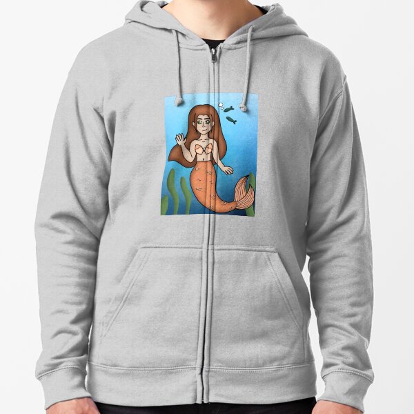 Mermaid Zipped Hoodie
