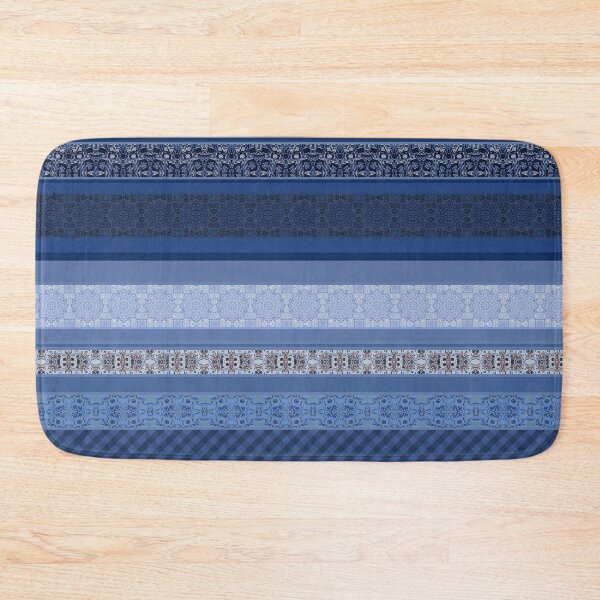 Item preview, Blue striped patchwork designed and sold by fuzzyfox.