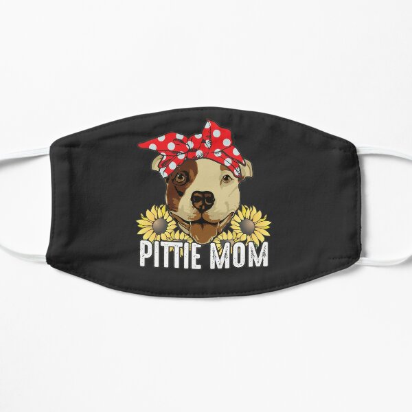 Pittie Mamma-Sonnenblumen-Rot Bandana PitBull Liebhaber-Geschenke Flache Maske
