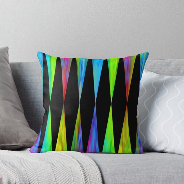 Rainbow Fiesta Throw Pillow