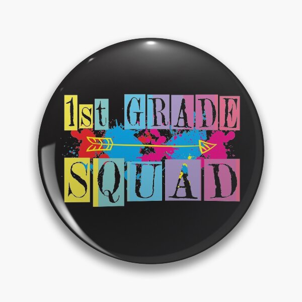 Item preview, 1st Grade Squad Holi Paints Big Letters Cute Back To School Bright Text  designed and sold by alenaz.
