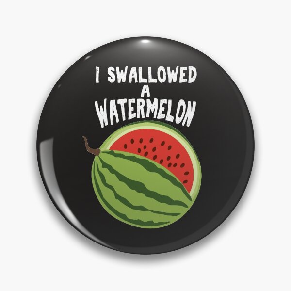 Item preview, I swallowed a watermelon Funny Big Belly Gift Pregnancy Announcement  designed and sold by alenaz.