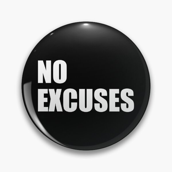 Item preview, No Excuses - Gym Quote designed and sold by maniacfitness.