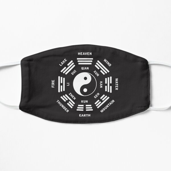 Tai Chi Yin Yang Symbol Chinese Martial Arts Flat Mask