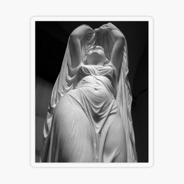 Undine Rising from the Waters. Chauncey Bradley Ives Transparent Sticker