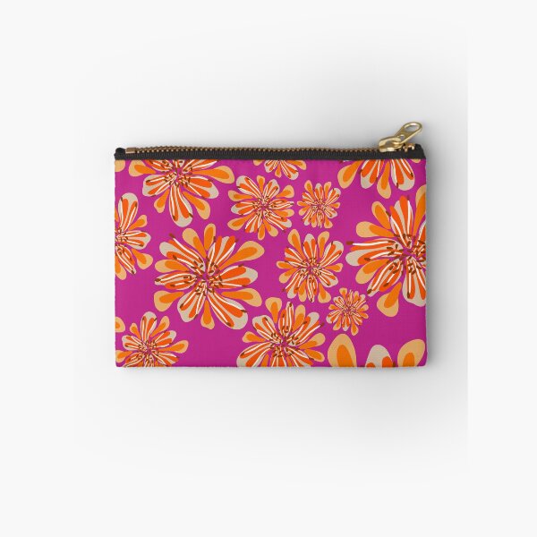 Item preview, Funky Groovy Pink and Orange Flowers designed and sold by ashlie miller.