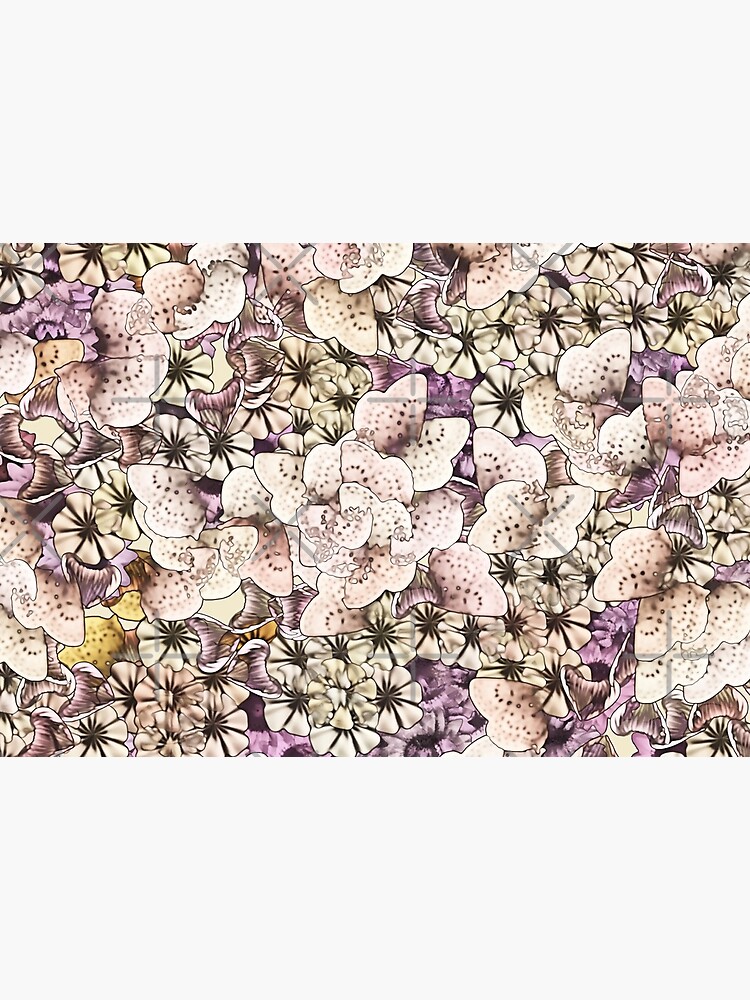 Flowers of Cream and Plum by SherDigiScraps
