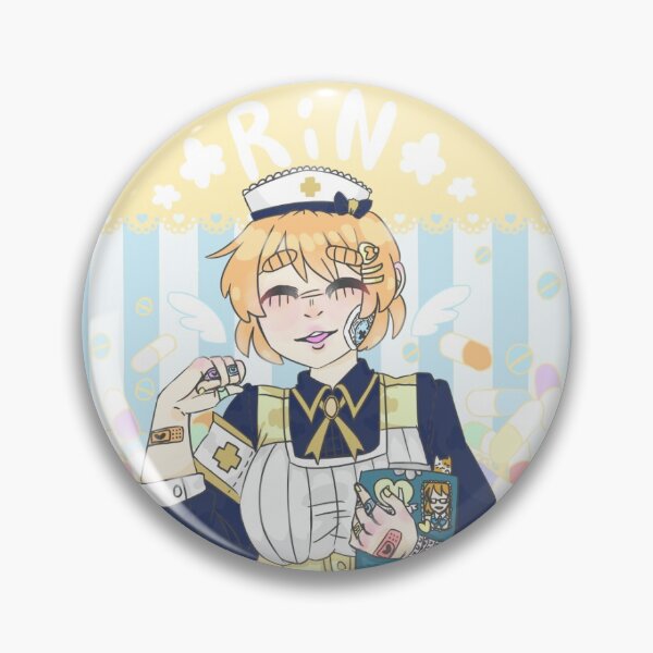 Item preview, Nurse Rin Hoshizora button designed and sold by merxsys.