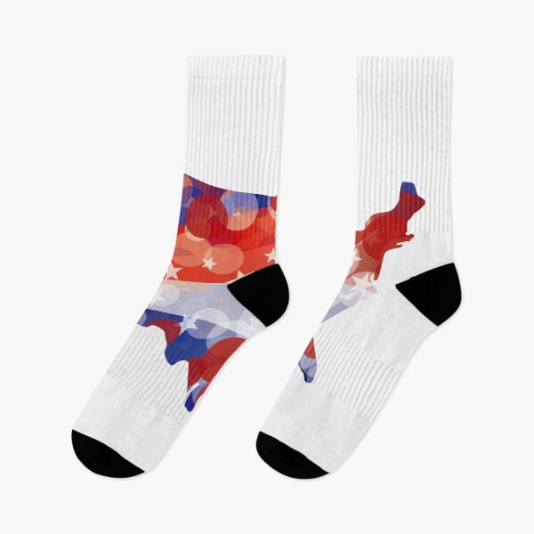 Item preview, USA Map with Red White Blue Circle Pattern designed and sold by jpldesigns.