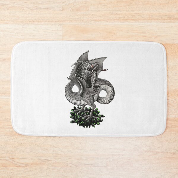 Item preview, MC Escher Dragon and Gems Artwork T-Shirt M.C. Escher McEscher Vintage Optical Illusion designed and sold by jackyboi.