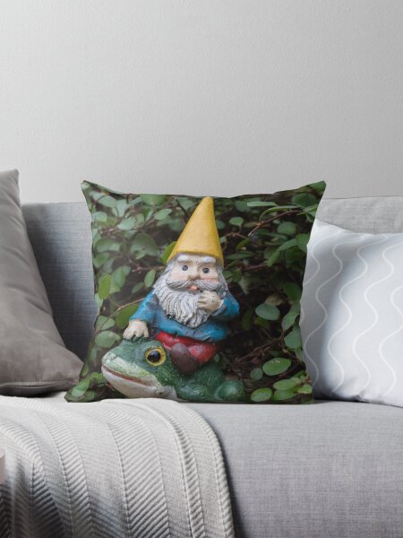 Item preview, Garden Gnome Riding Frog designed and sold by aprilbernphoto.