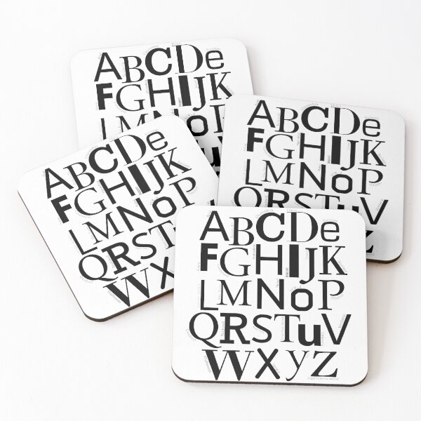 Item preview, ABC de tipografía - Blanco y negro designed and sold by jay-p.