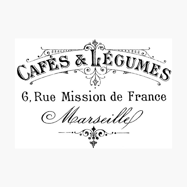 Item preview, French Cafe & Lemgumes designed and sold by pushka3.