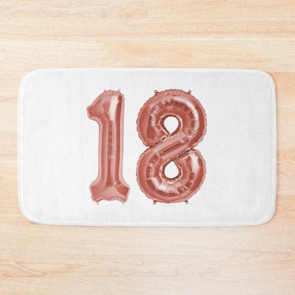 Item preview, Rose Gold 18th Birthday Metallic Helium Balloons Numbers designed and sold by Birthdates.
