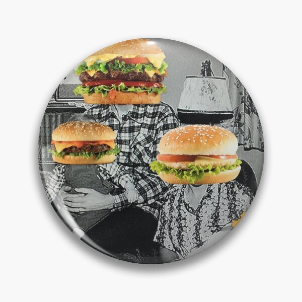 Item preview, BURGER FAMILY! - repurposed, up-cycled photo collage designed and sold by MikesArtChi.
