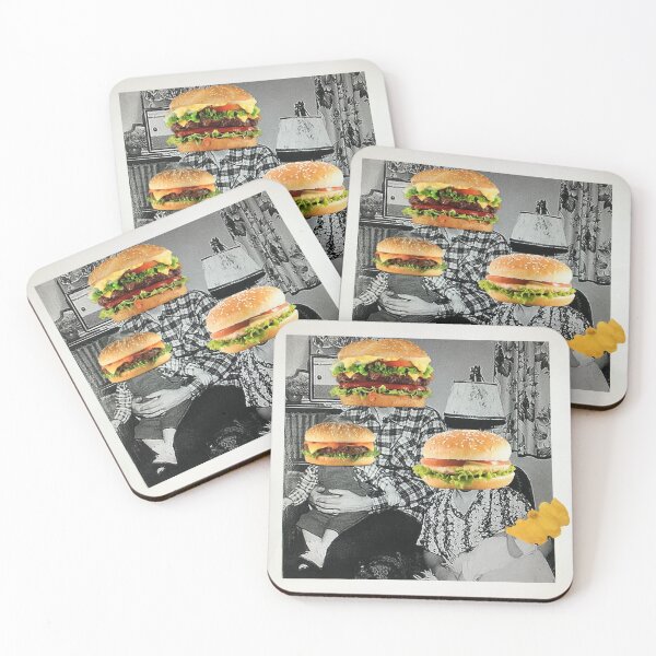 Item preview, BURGER FAMILY! - repurposed, up-cycled photo collage designed and sold by MikesArtChi.
