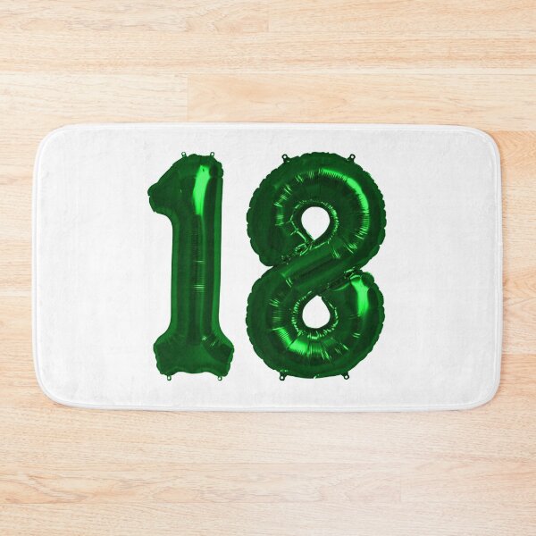 Item preview, Bright Green 18th Birthday Metallic Helium Balloons Numbers designed and sold by Birthdates.