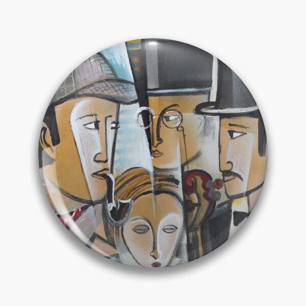 Art of Sherlock Dada Pin
