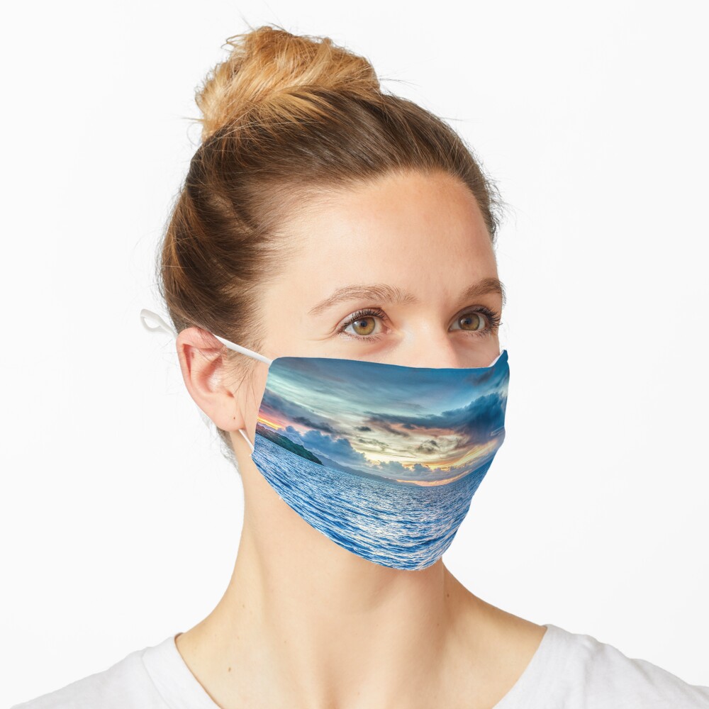 Dawn Breaking over the Sea Mask