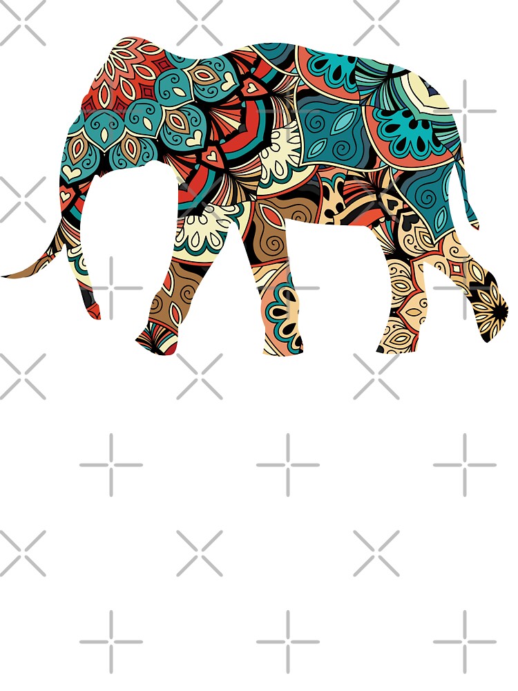 Elephant T-Shirt Be Strong Mandala Native American Shamanic Elephant T-Shirt Be Strong Mandala Native American Shamanic