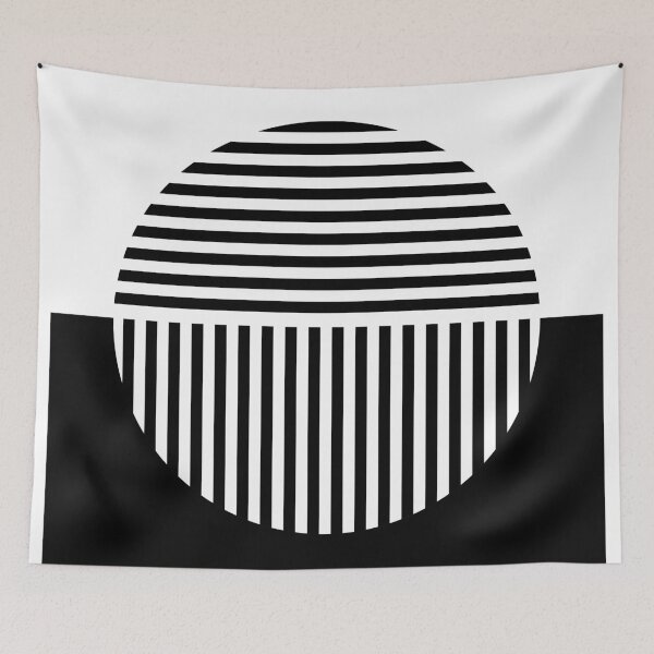 Item preview, Minimalist, geometric striped circle. designed and sold by PandaAvenue.