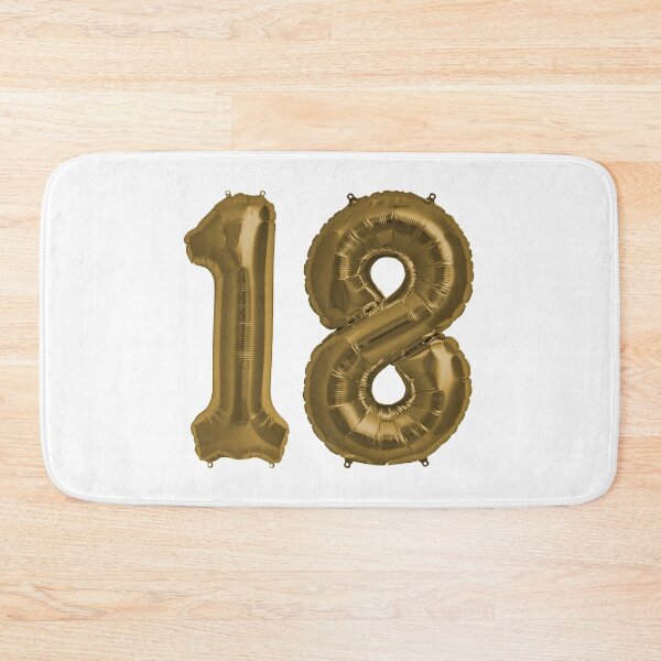 Item preview, Bronze 18th Birthday Metallic Helium Balloons Numbers designed and sold by Birthdates.