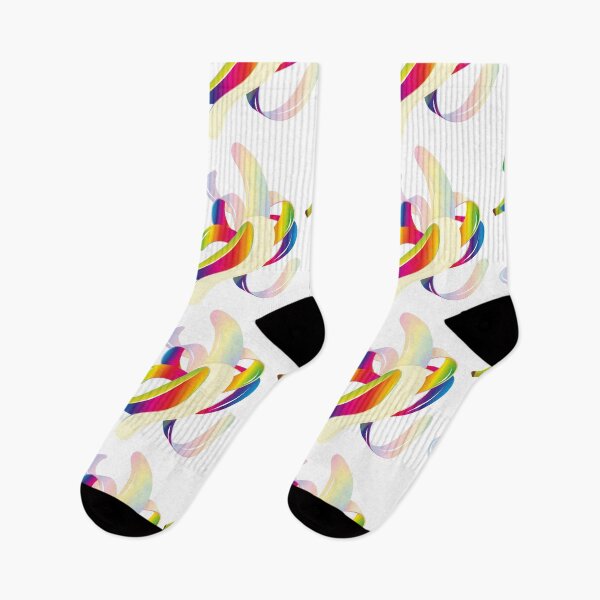 Item preview, peppy peeled banana in rainbow colors designed and sold by Kisho.