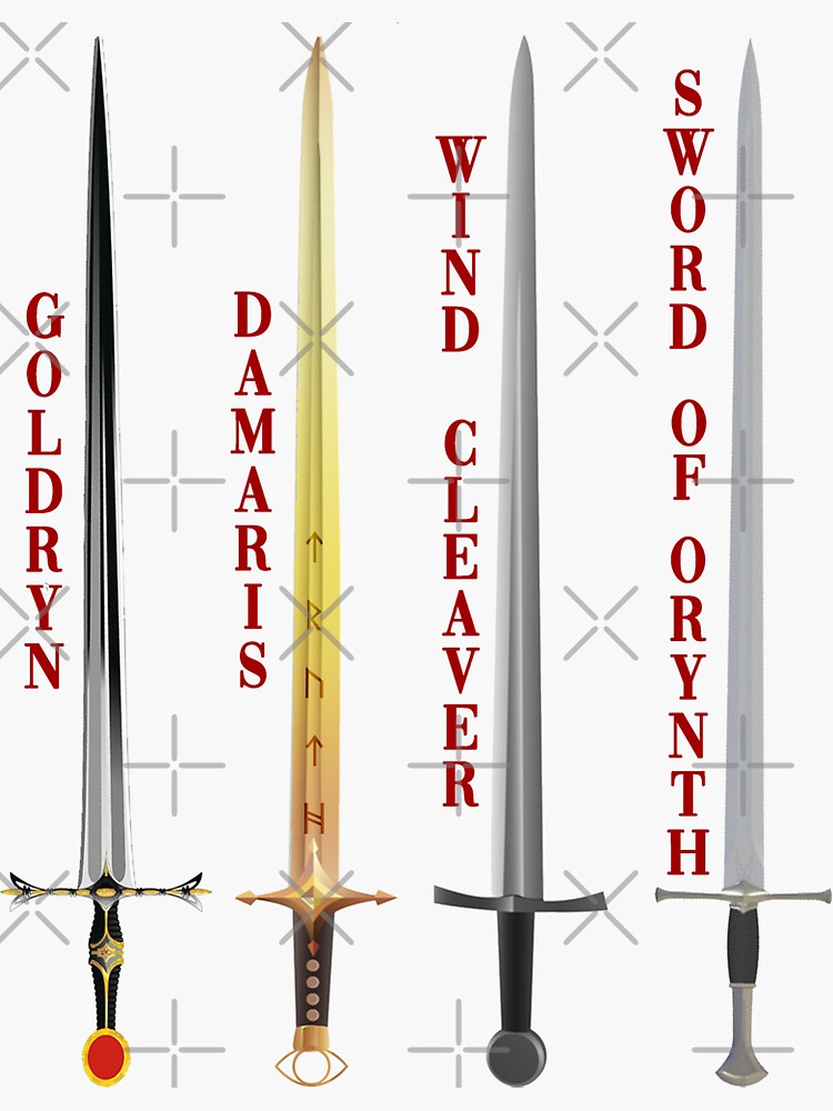 Swords of Throne of Glass by juliarosenbe