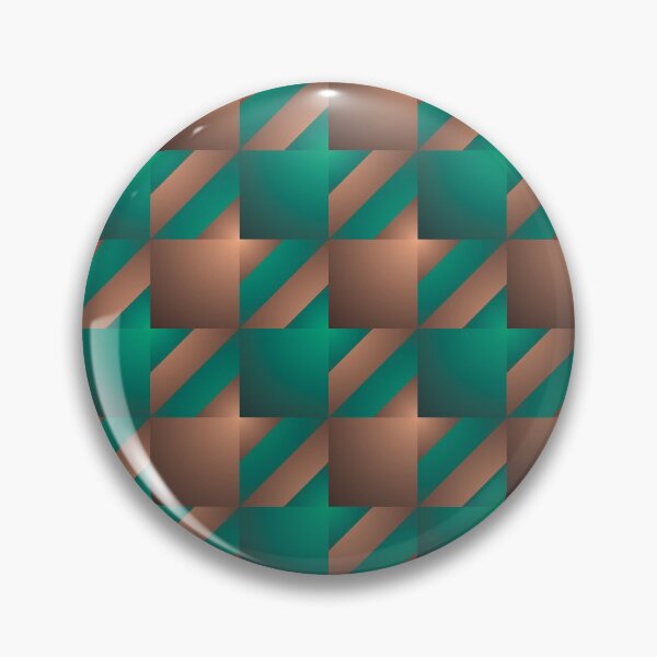 Item preview, Emerald Green and Brown Bronze in a Stylish and Luxurious Houndstooth Repeat Pattern designed and sold by Karen McFarland.