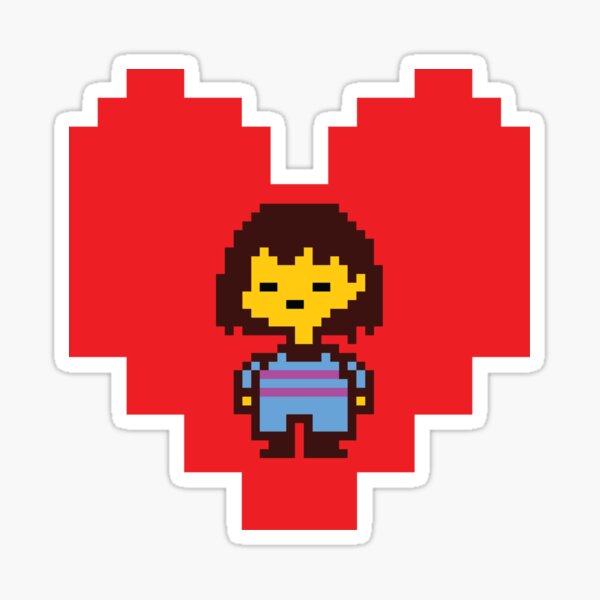 Undertale Soul Heart Stickers Redbubble - best undertale cosplays in roblox