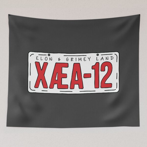 Item preview, X Æ A-12 Licence Plate [Roufxis-Rb] designed and sold by RoufXis.