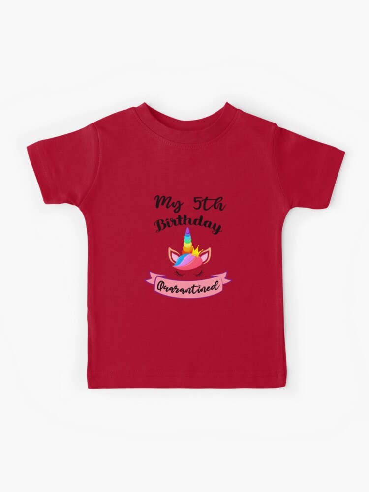 5th birthday quarantine store shirt